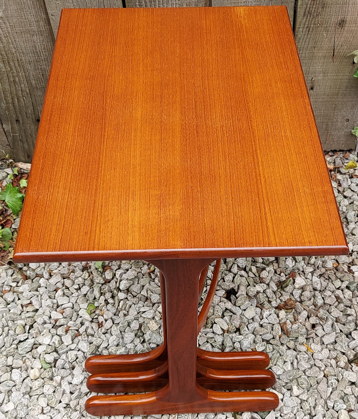 MCM Gplan Nest of Tables Curved stretcher Fresco