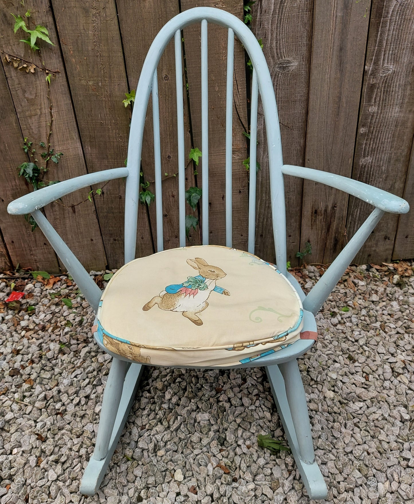 Mid Century Ercol Windsor Quaker 428 Rocking Chair painted
