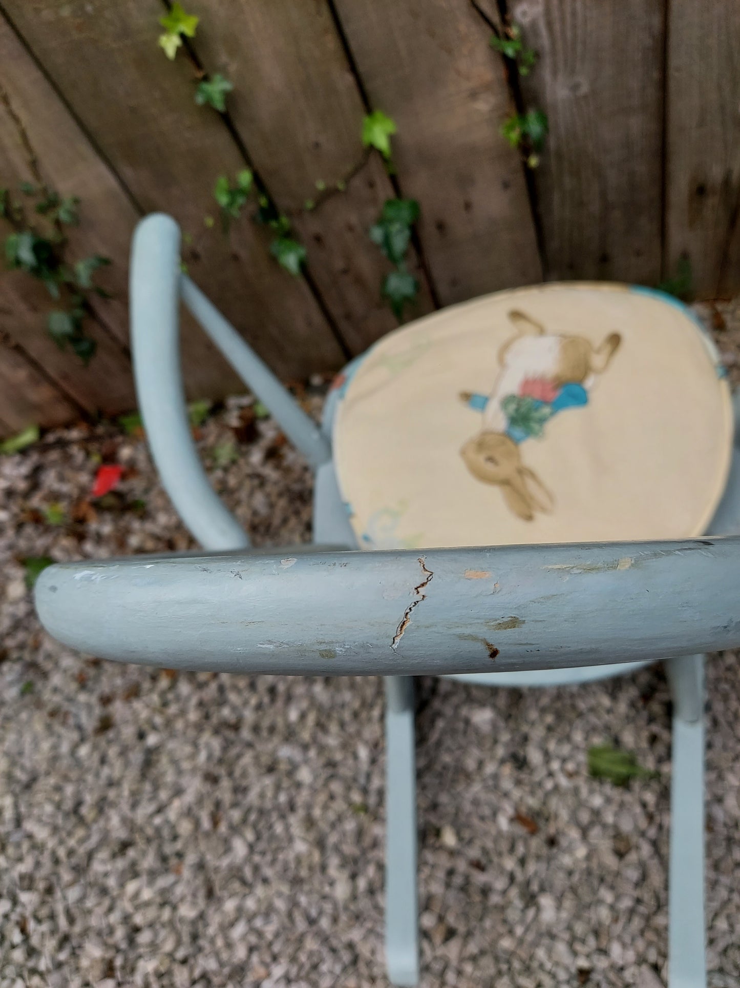 Mid Century Ercol Windsor Quaker 428 Rocking Chair painted