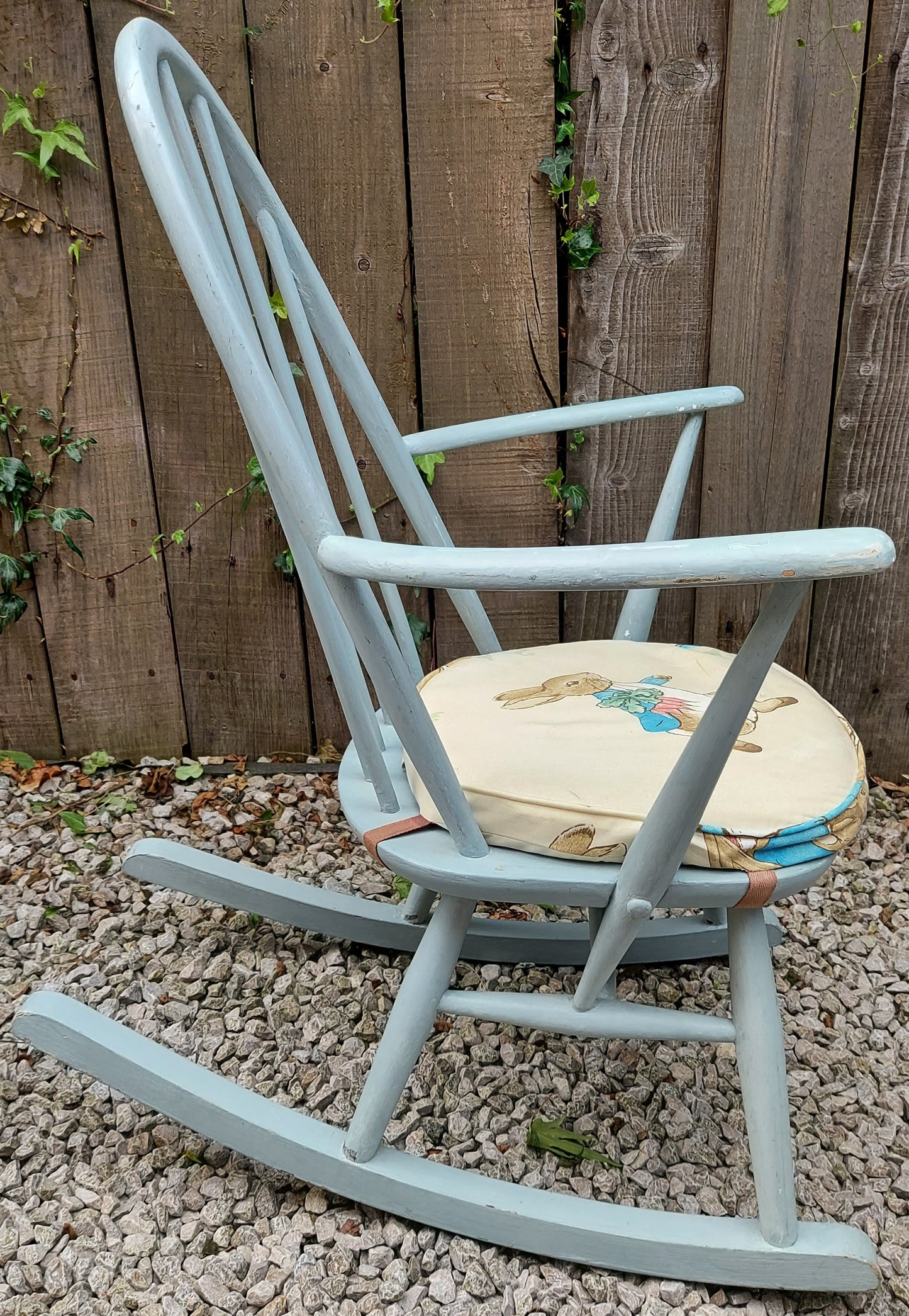 Mid Century Ercol Windsor Quaker 428 Rocking Chair painted