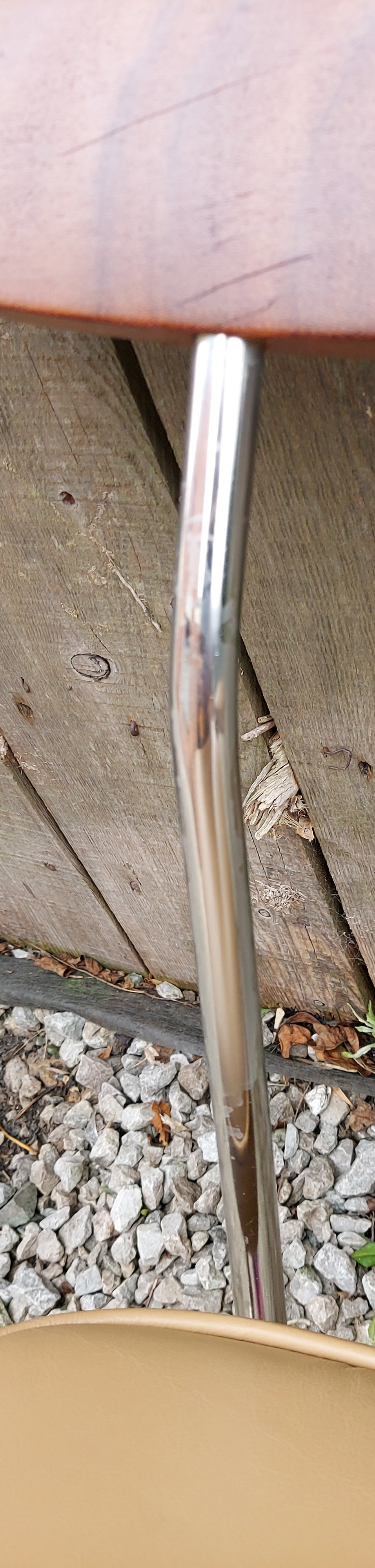 Mid Century Modern 2 Stag 'S' Range Chairs John Sylvia Reid Beige Vinyl