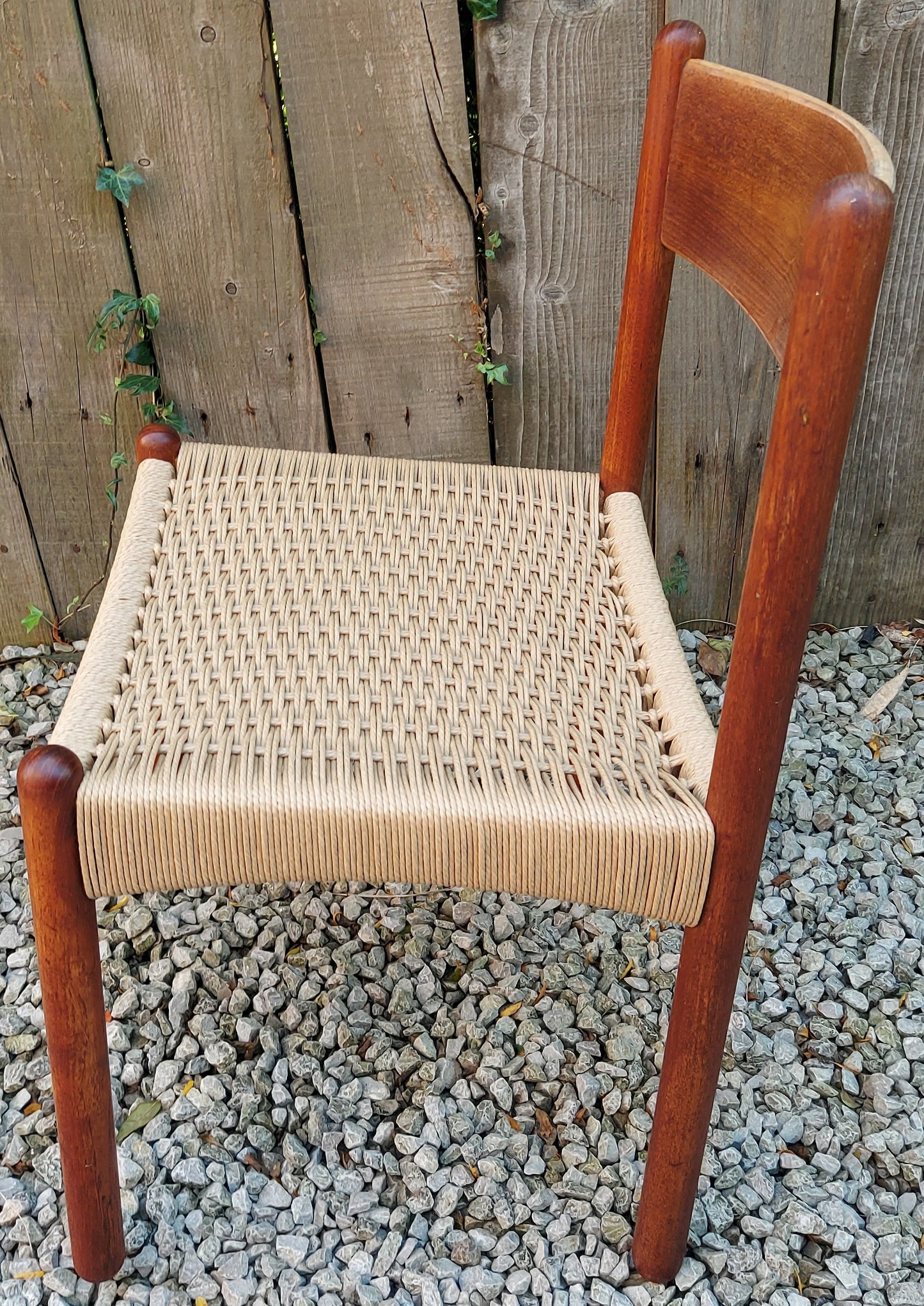 Mid Century Modern 2  danish Corded chairs