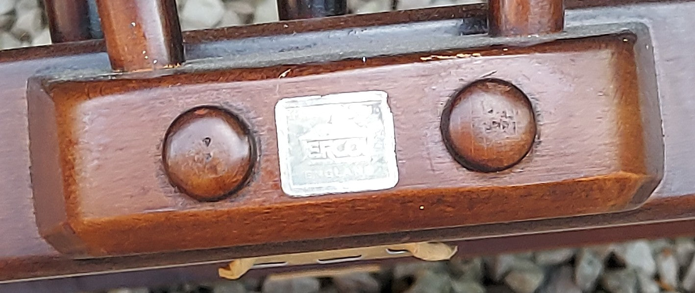 MCM High Back Ercol 478 Chair Traditional Dark finish Refurbished Blue Label