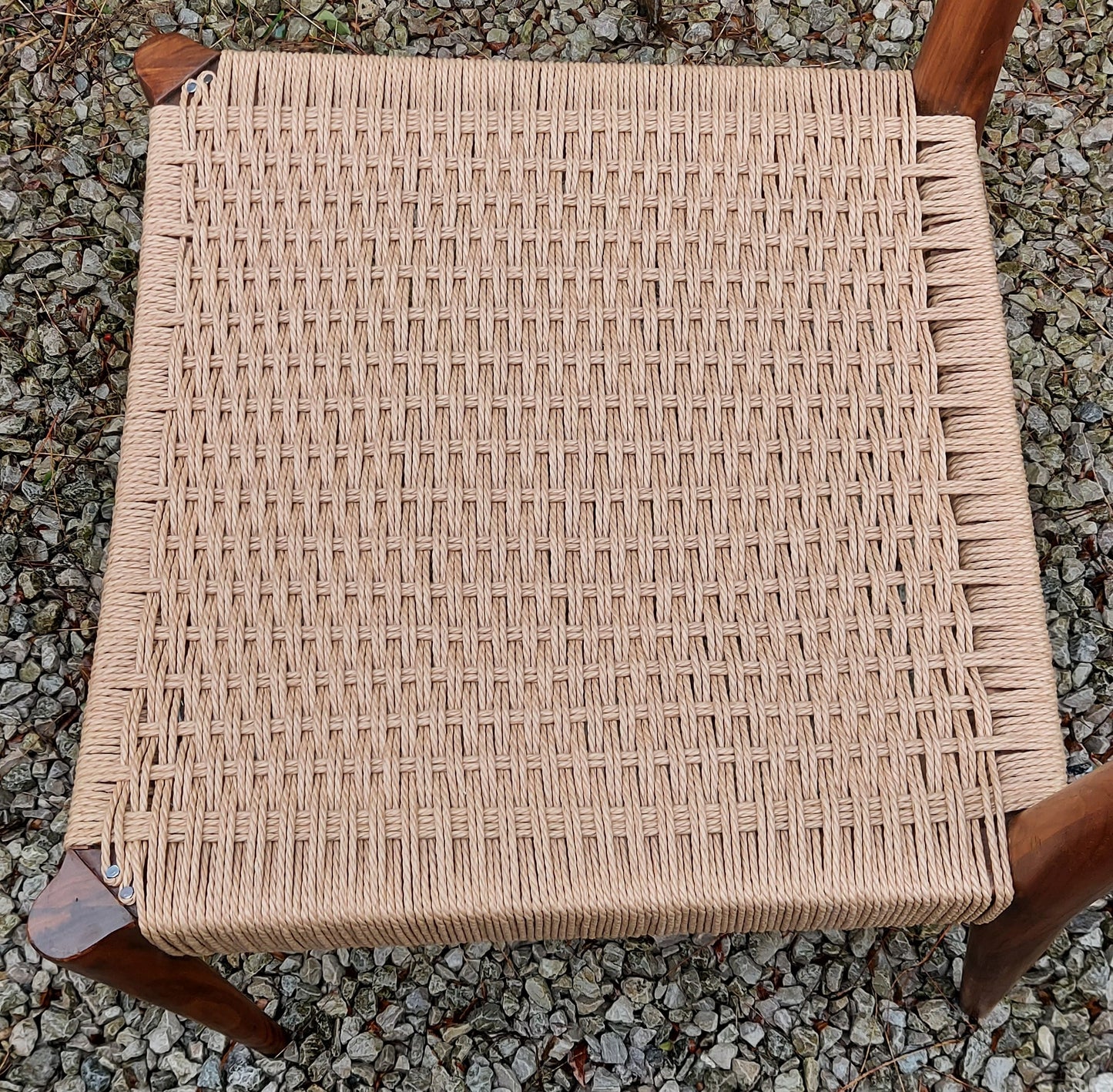 MCM Ladder Back Danish Papercord Statement/desk chair