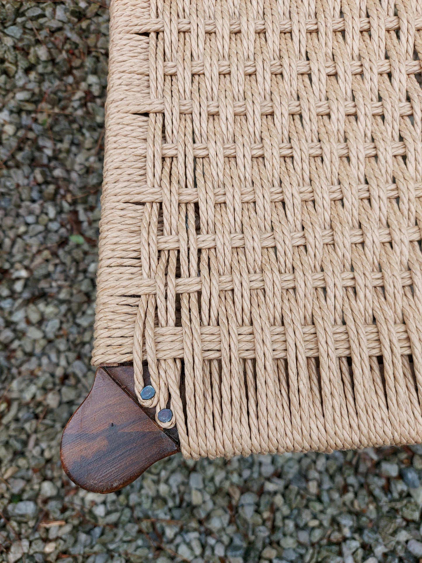 MCM Ladder Back Danish Papercord Statement/desk chair