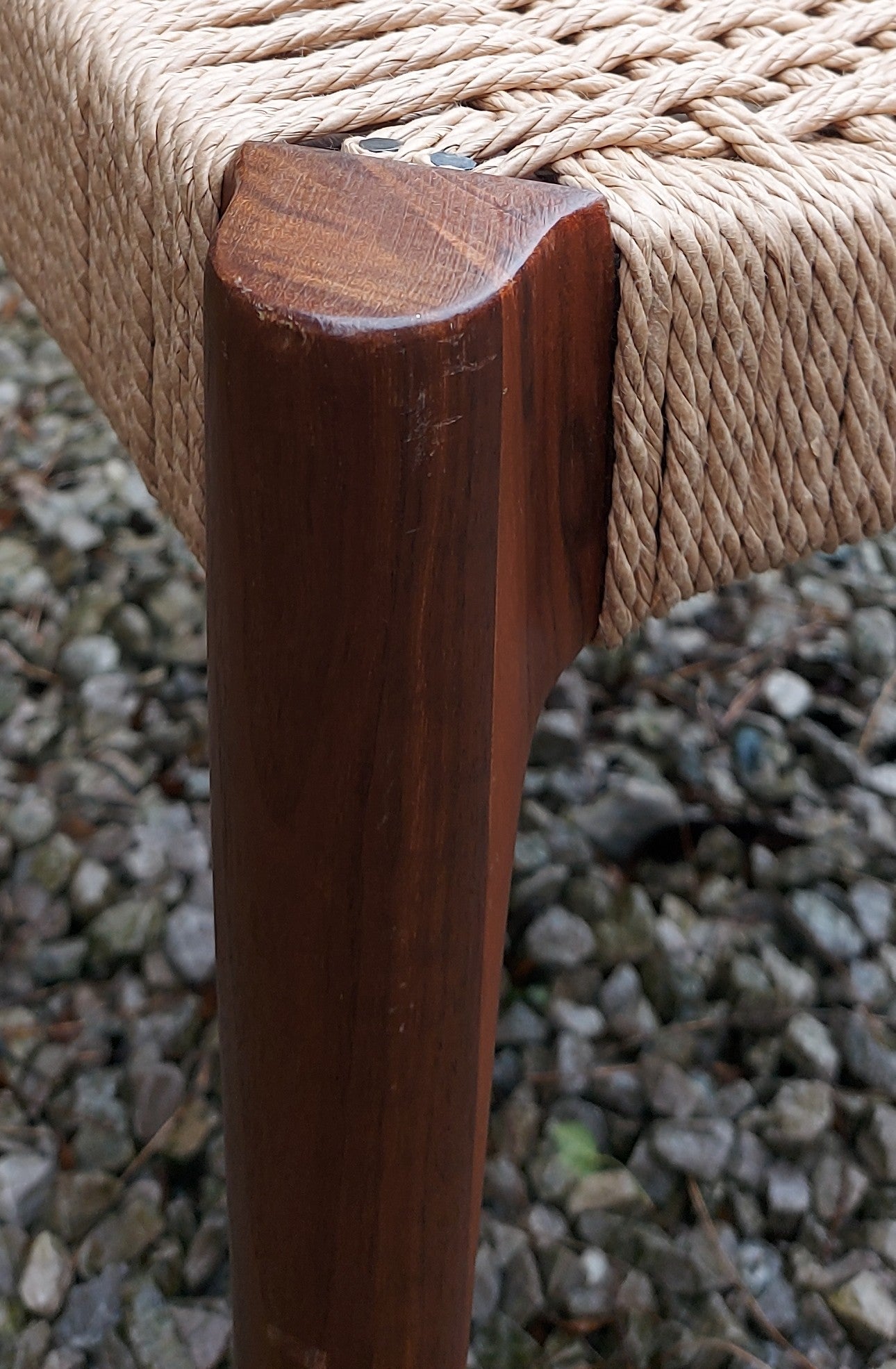 MCM Ladder Back Danish Papercord Statement/desk chair