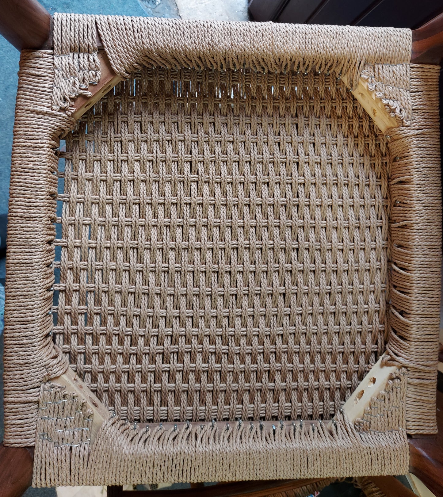 MCM Ladder Back Danish Papercord Statement/desk chair