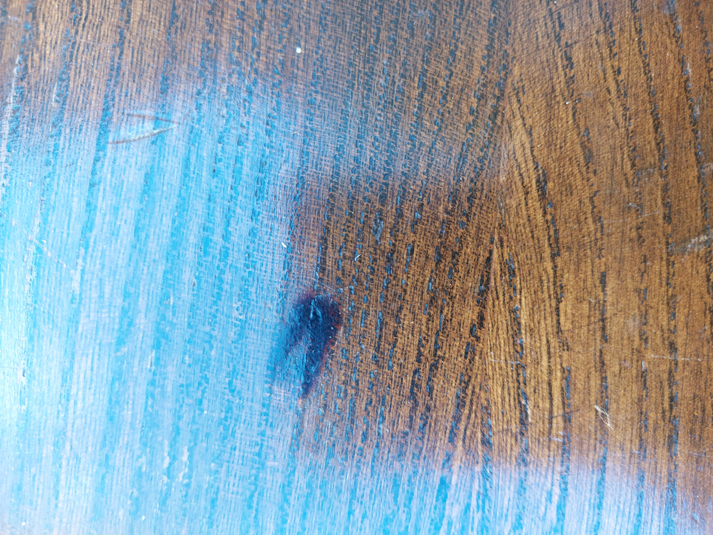 Mid century modern ercol butler tray traditional finish blue label