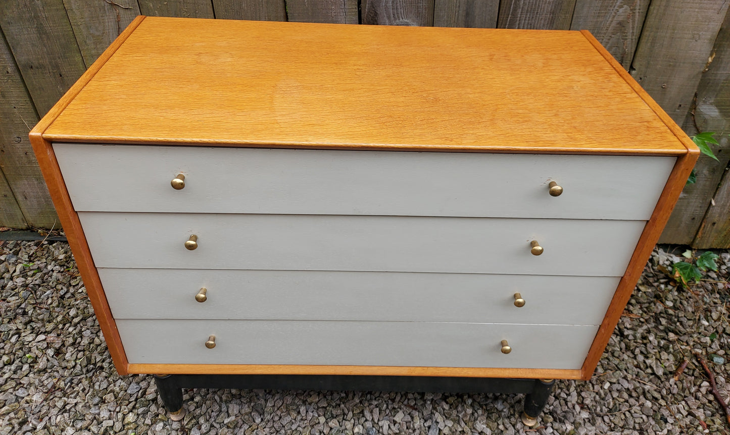 MCM E-Gomme GPlan Chinese White Chest Of 4 Drawers