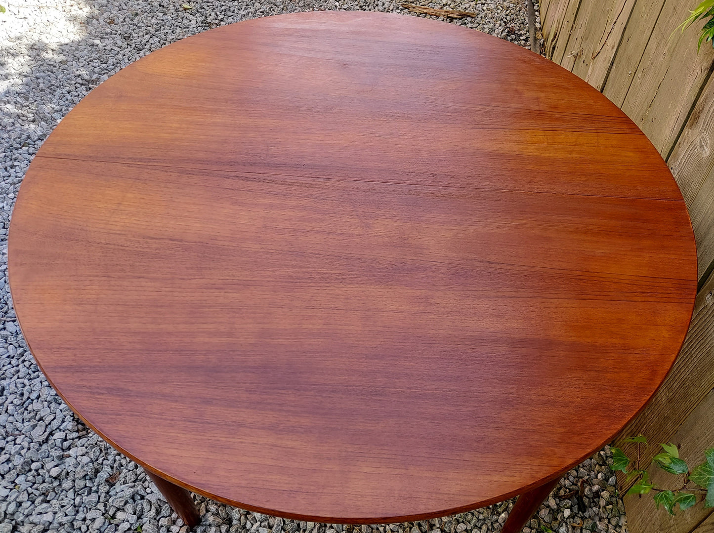 MCM Farstrup Round Dining Table And 4 Chairs AF Missing extra table leaf