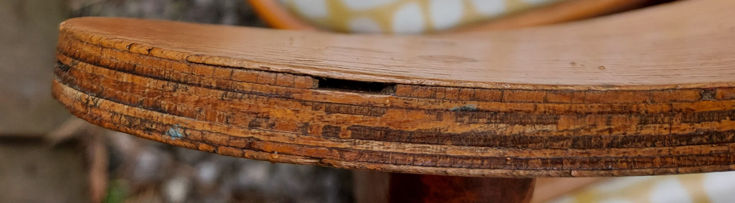 MCM retro 2 kitchen chairs and 2 stools reupholstered