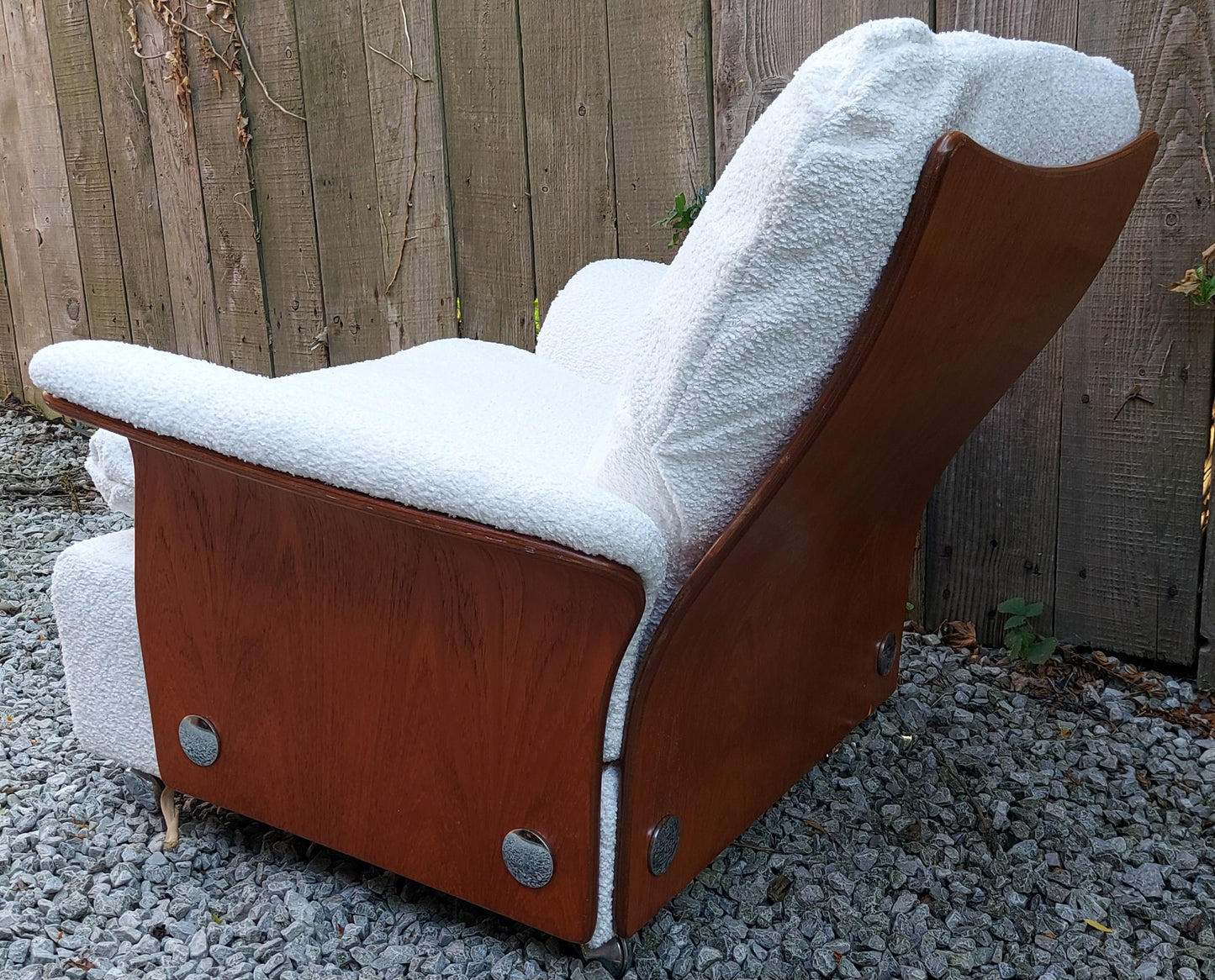 MCM 2 GPlan Tulip armchairs reupholstered