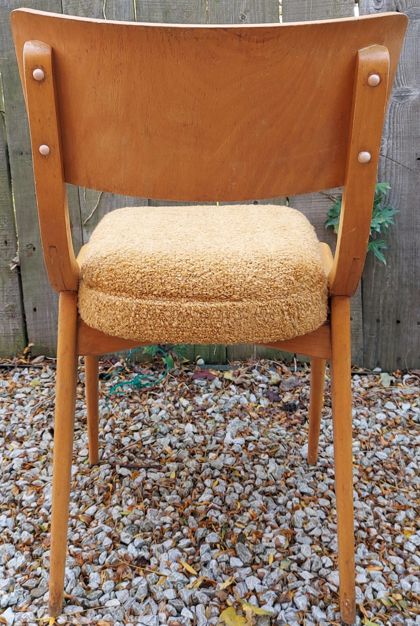Mid Century Modern Stoe 4 new upholstery benchairs