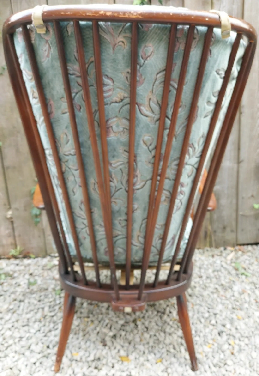 MCM High Back Ercol 478 Chair Traditional Dark finish Refurbished Blue Label