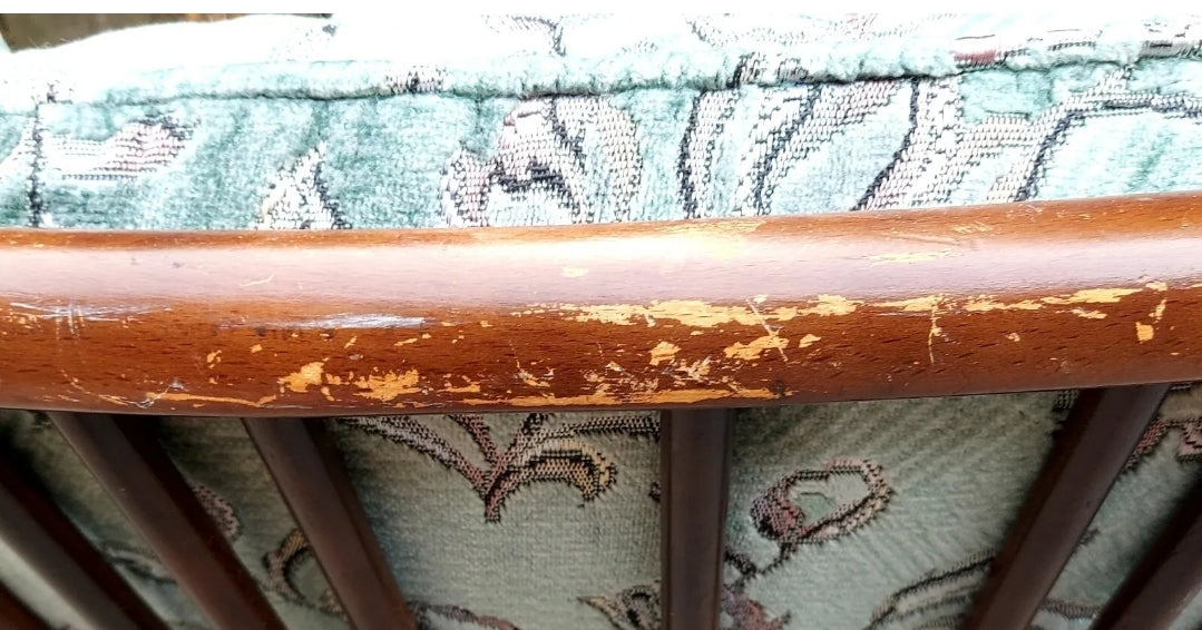 MCM High Back Ercol 478 Chair Traditional Dark finish Refurbished Blue Label