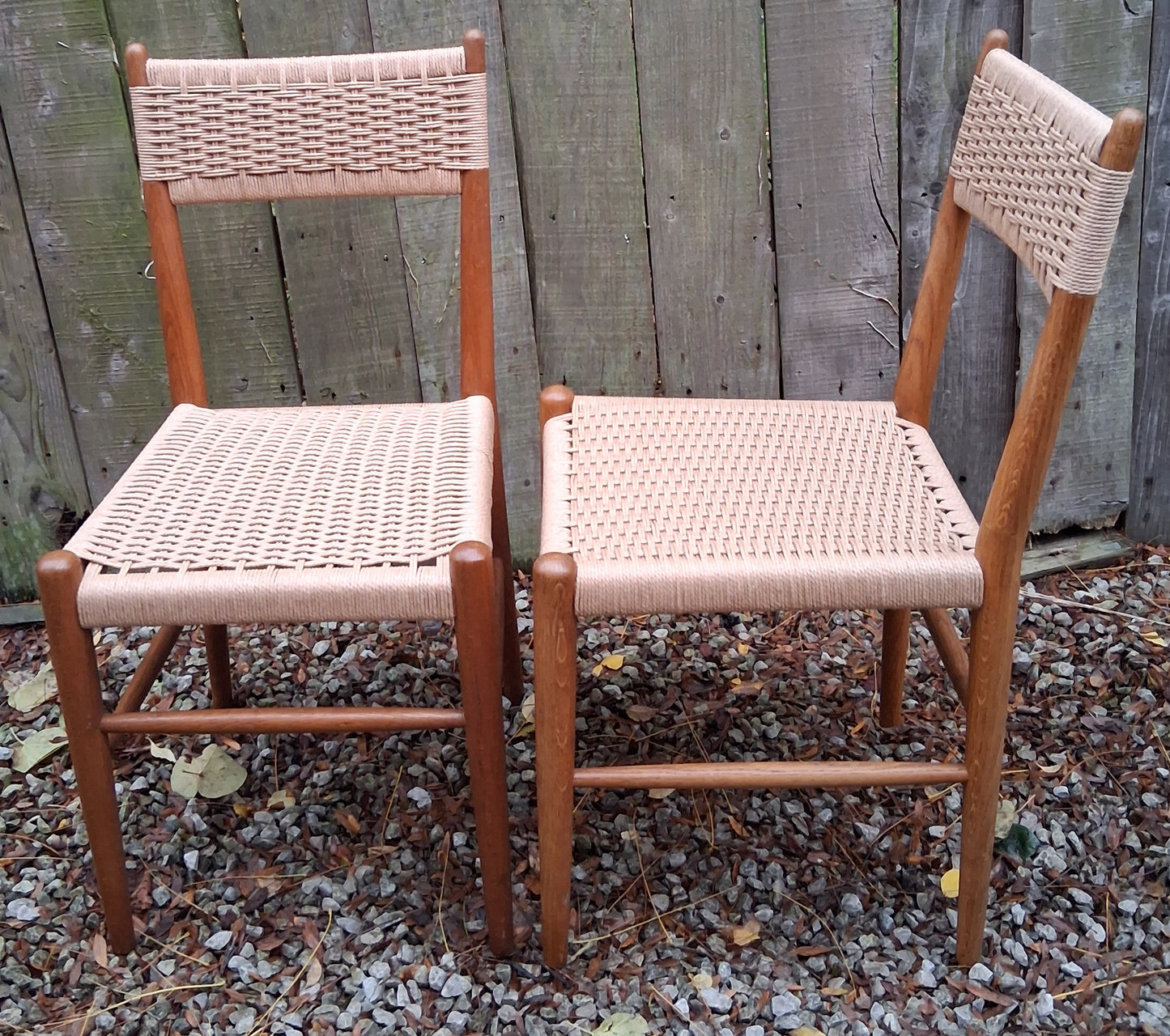 Mid Century Mod 2 Charlotte Perriand Style Dordogne Chair Robert Sentou rewoven