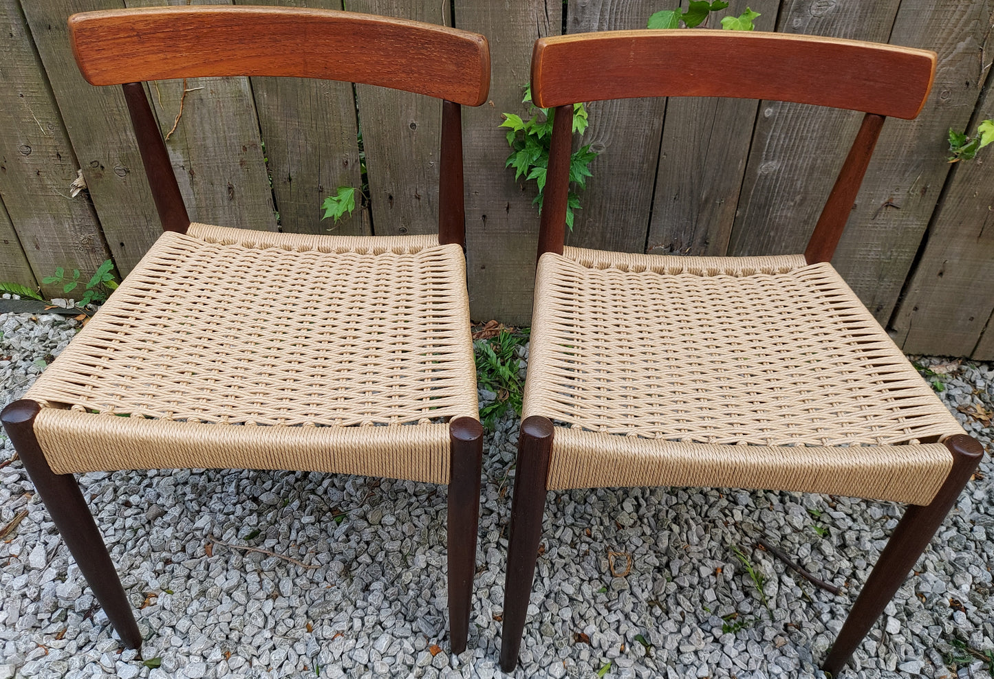 Mid Century Modern 2 MK200 Mogens Kold Corded chairs C