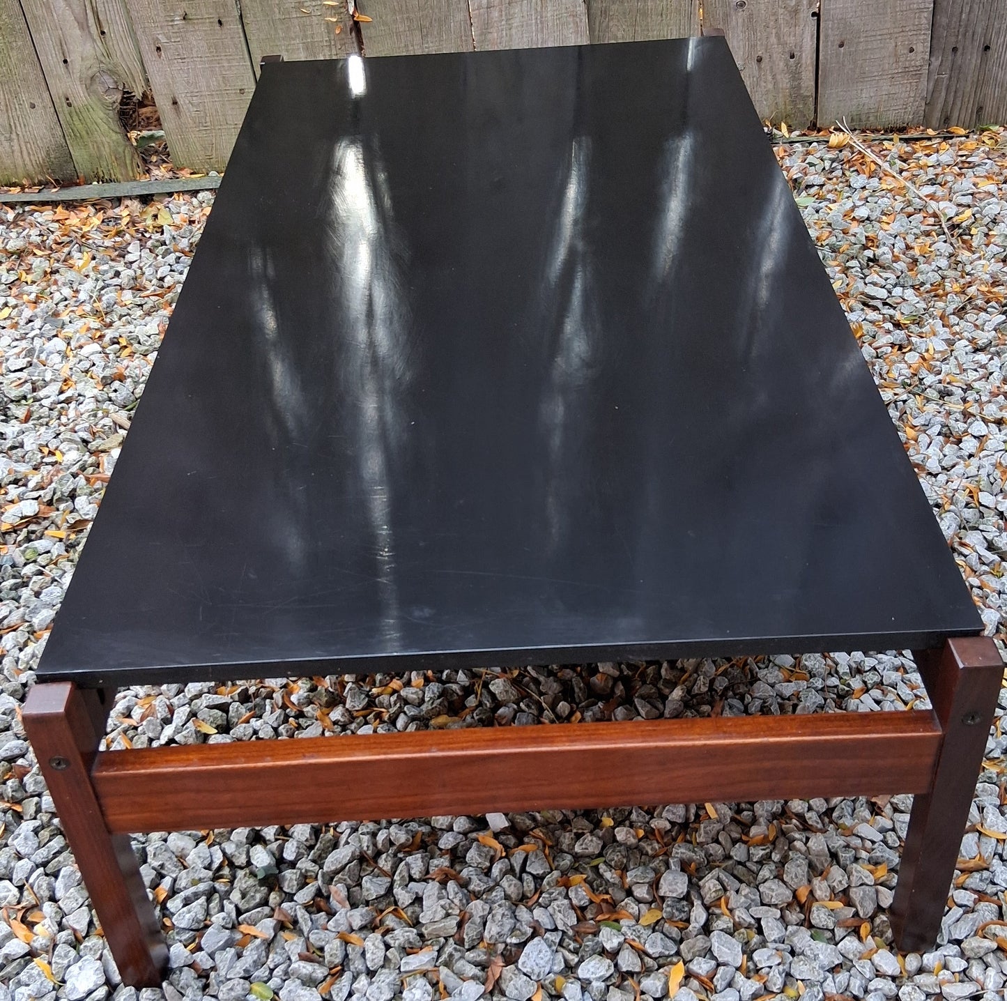 MCM Guy Rogers Rectangular Coffee Table Afromosia Black Laminate Coffee Table