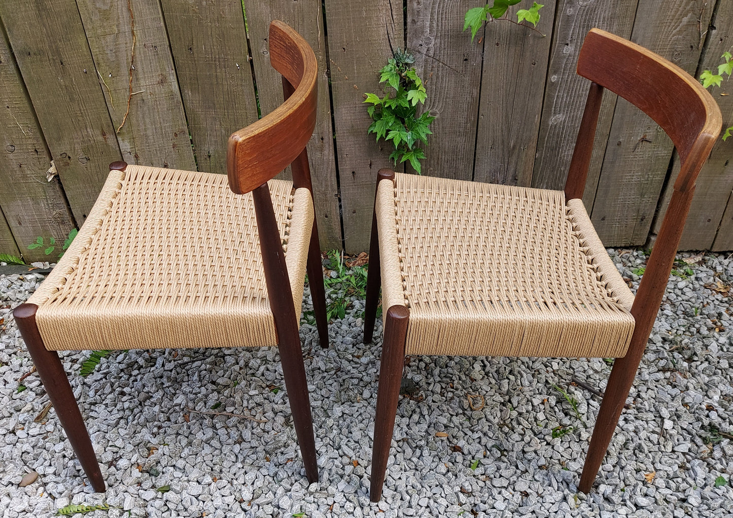 Mid Century Modern 2 MK200 Mogens Kold Corded chairs C