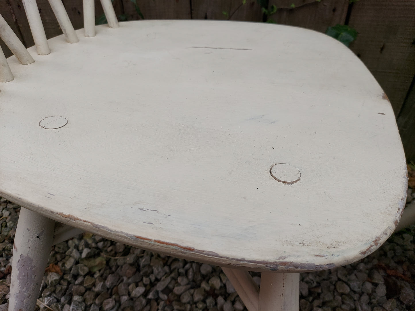 MCM 376 2 windsor latticed chairs candlestick Painted