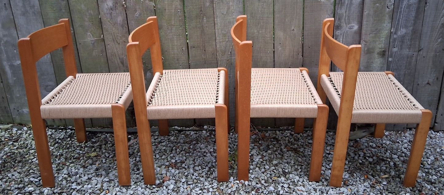 MCM 4 Habitat Faeroe Dining Chairs 1970 recorded Beech