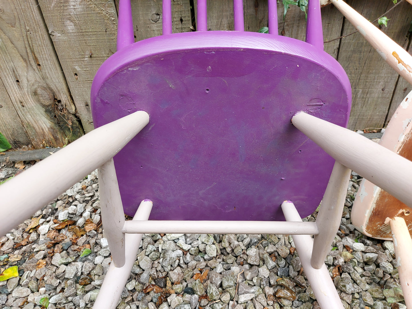 MCM Ercol 737 Dining Chairs set of 4 painted 2 with gold label