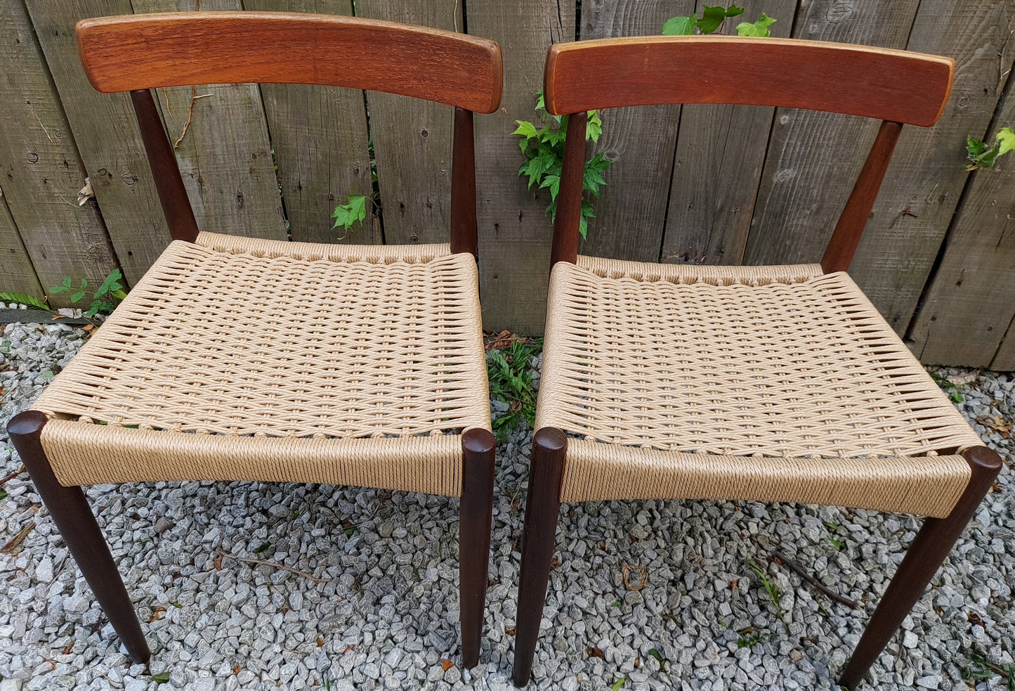 Mid Century Modern 2 MK200 Mogens Kold Corded chairs C