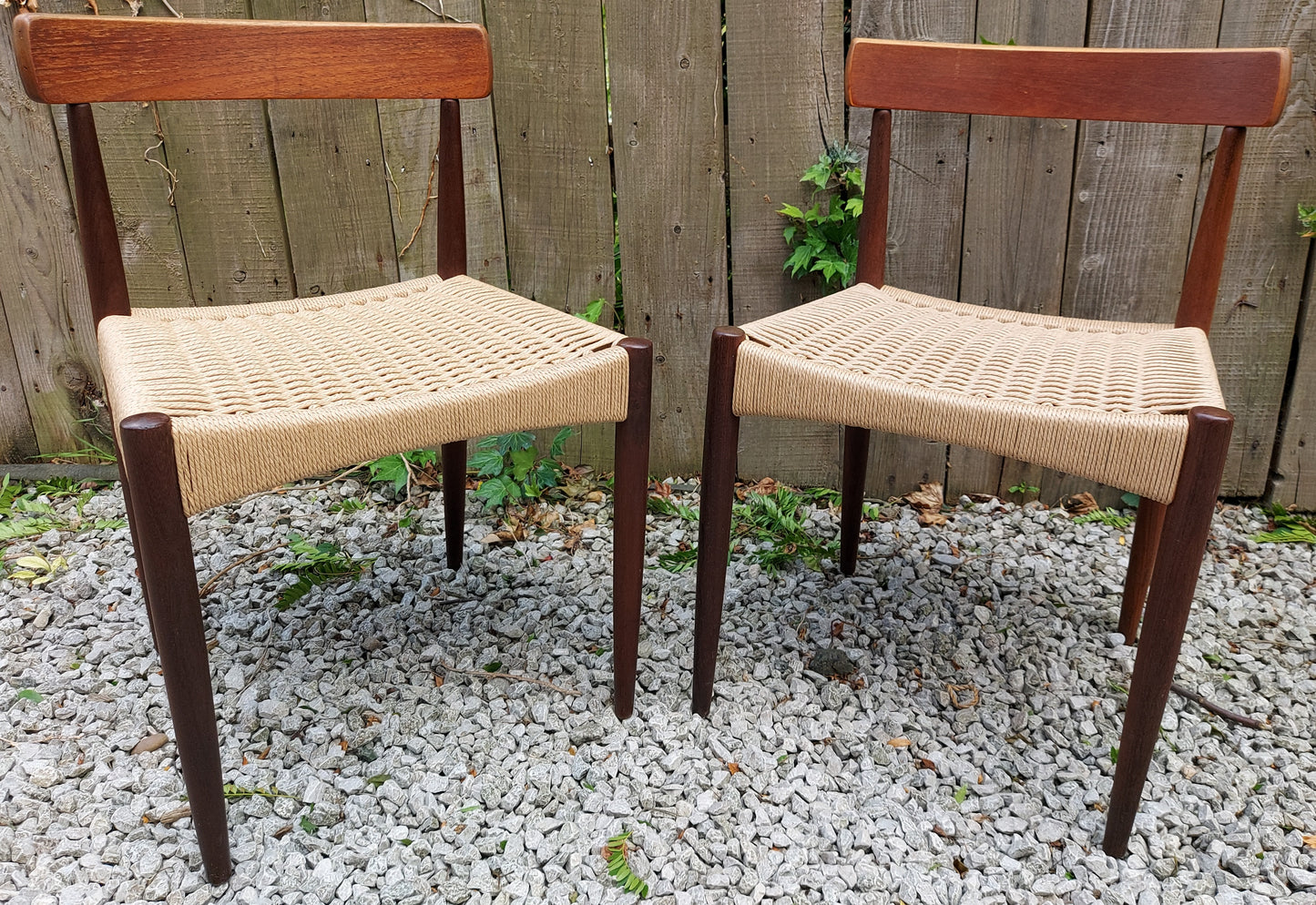 Mid Century Modern 2 MK200 Mogens Kold Corded chairs C