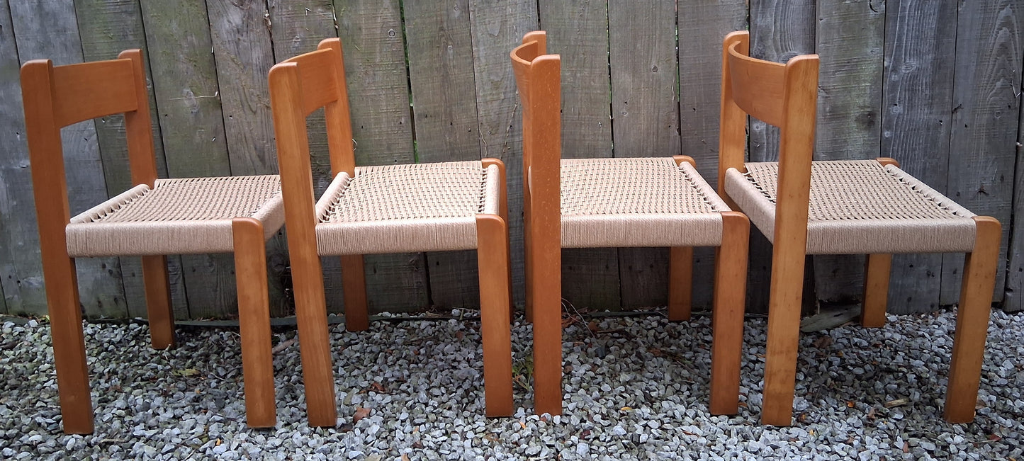 MCM 4 Habitat Faeroe Dining Chairs 1970 recorded Beech