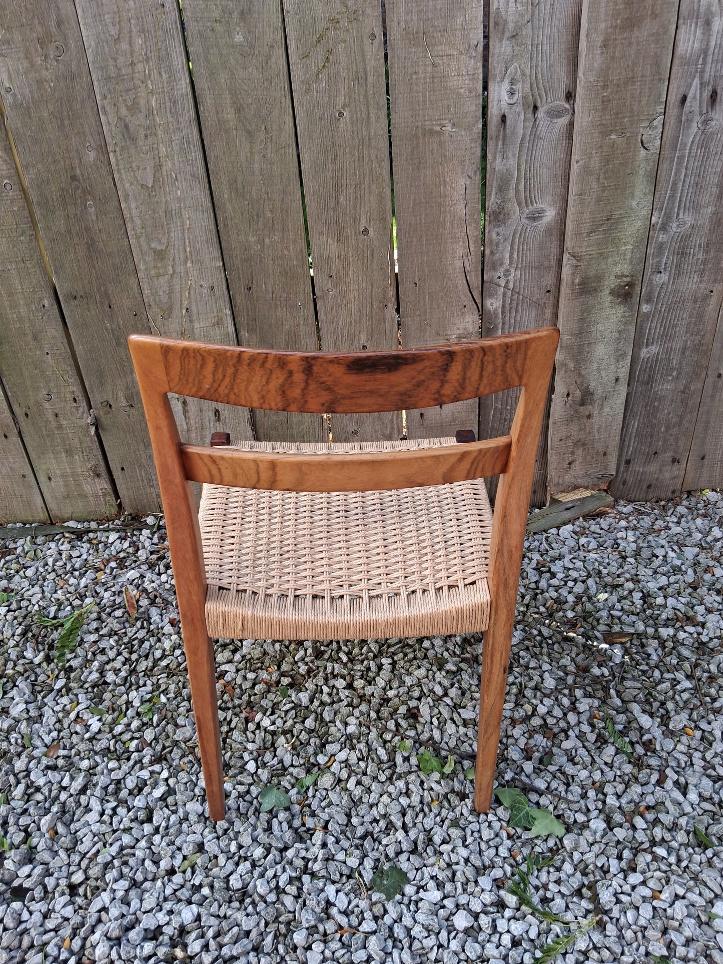 MCM 2 Rosewood dining chairs Nils jonsson Troeds Garmi danish papercord