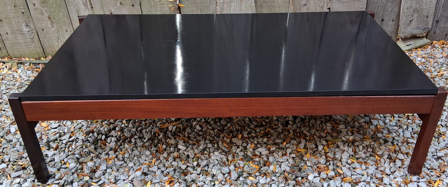 MCM Guy Rogers Rectangular Coffee Table Afromosia Black Laminate Coffee Table