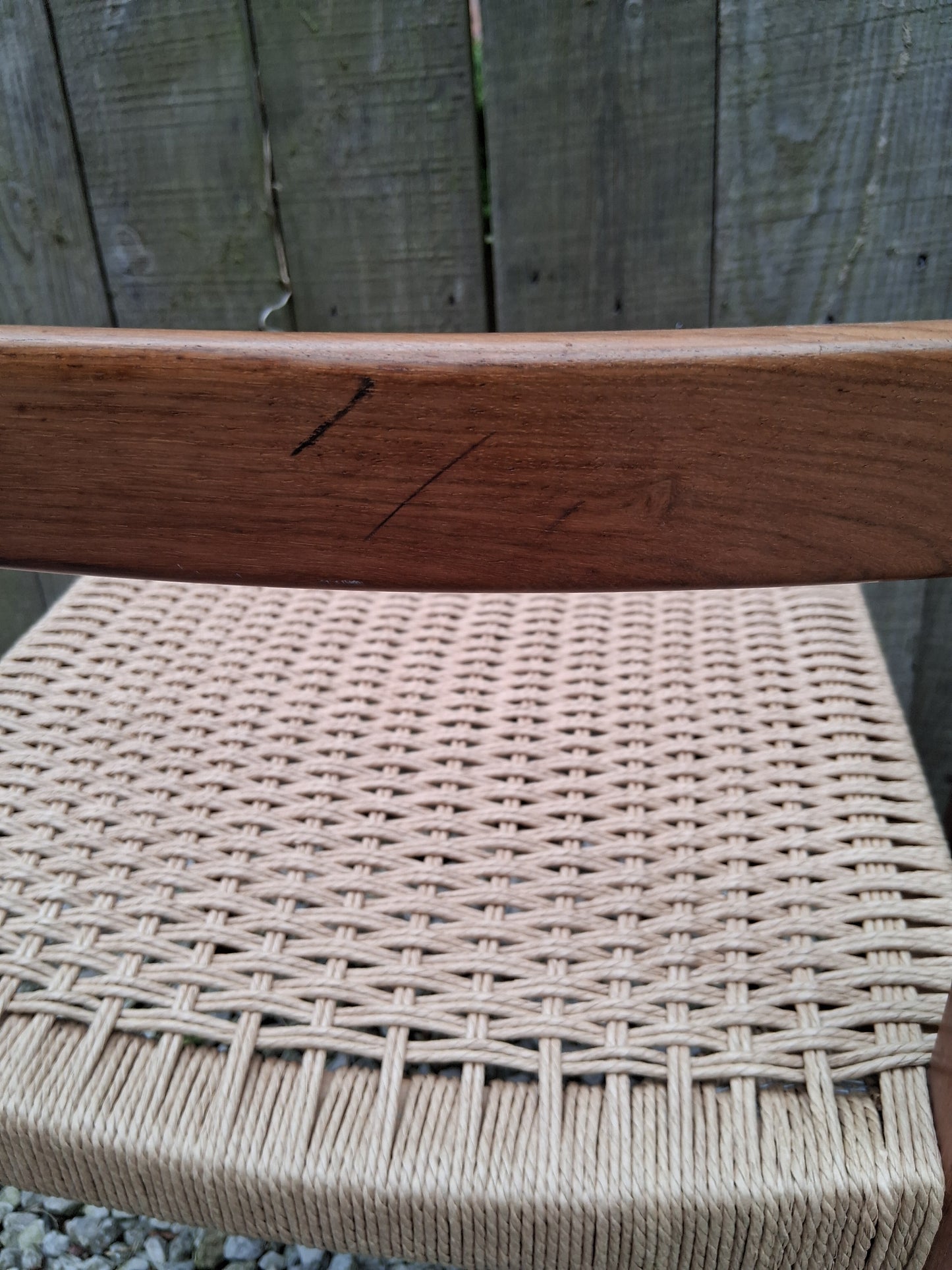 MCM 2 Rosewood dining chairs Nils jonsson Troeds Garmi danish papercord