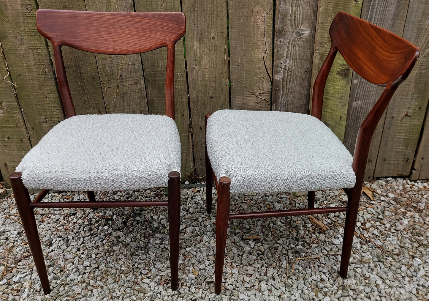 MCM 2 Harry Østergaard dining chairs produced by Randers Møbelfabrik