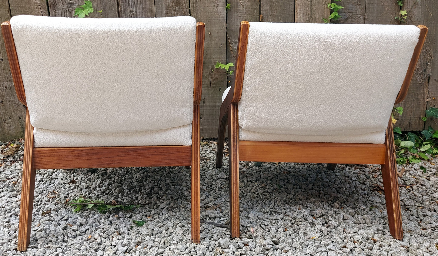 1950s pair of chairs designed by Neil Morris for Morris of Glasgow.