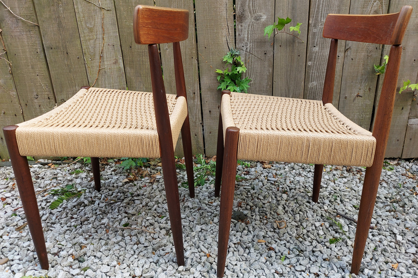 Mid Century Modern 2 MK200 Mogens Kold Corded chairs C