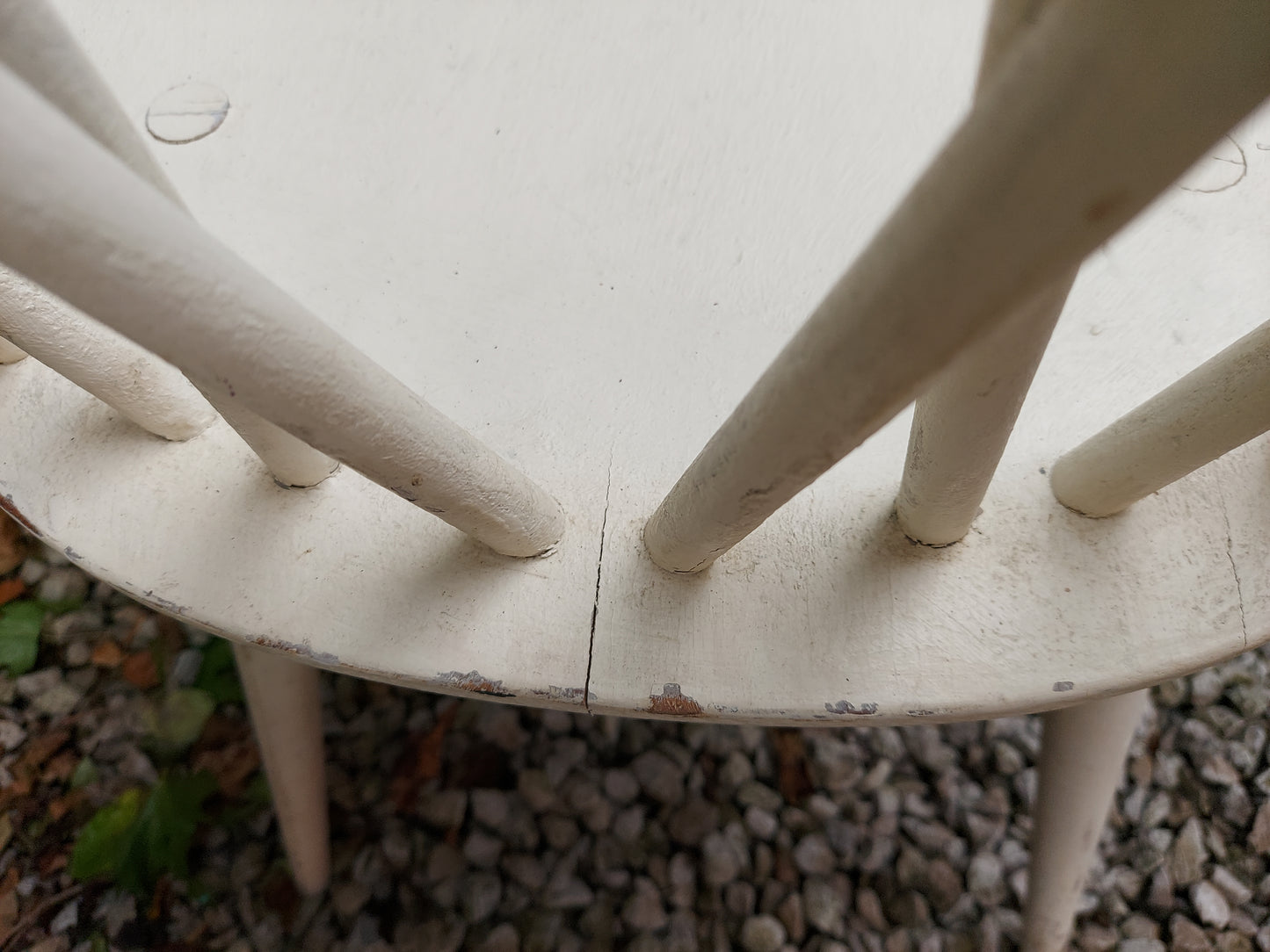 MCM 376 2 windsor latticed chairs candlestick Painted