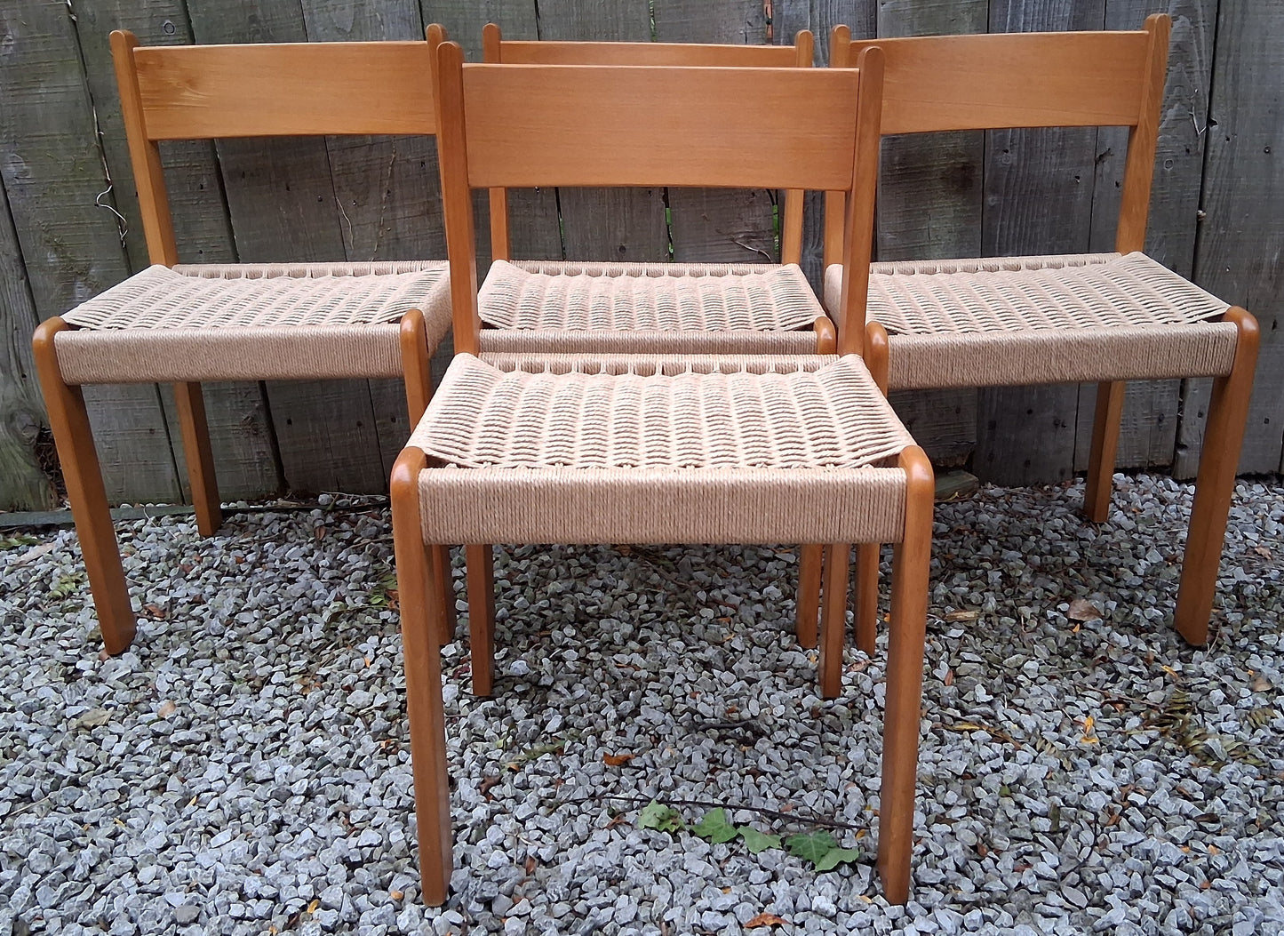 MCM 4 Habitat Faeroe Dining Chairs 1970 recorded Beech