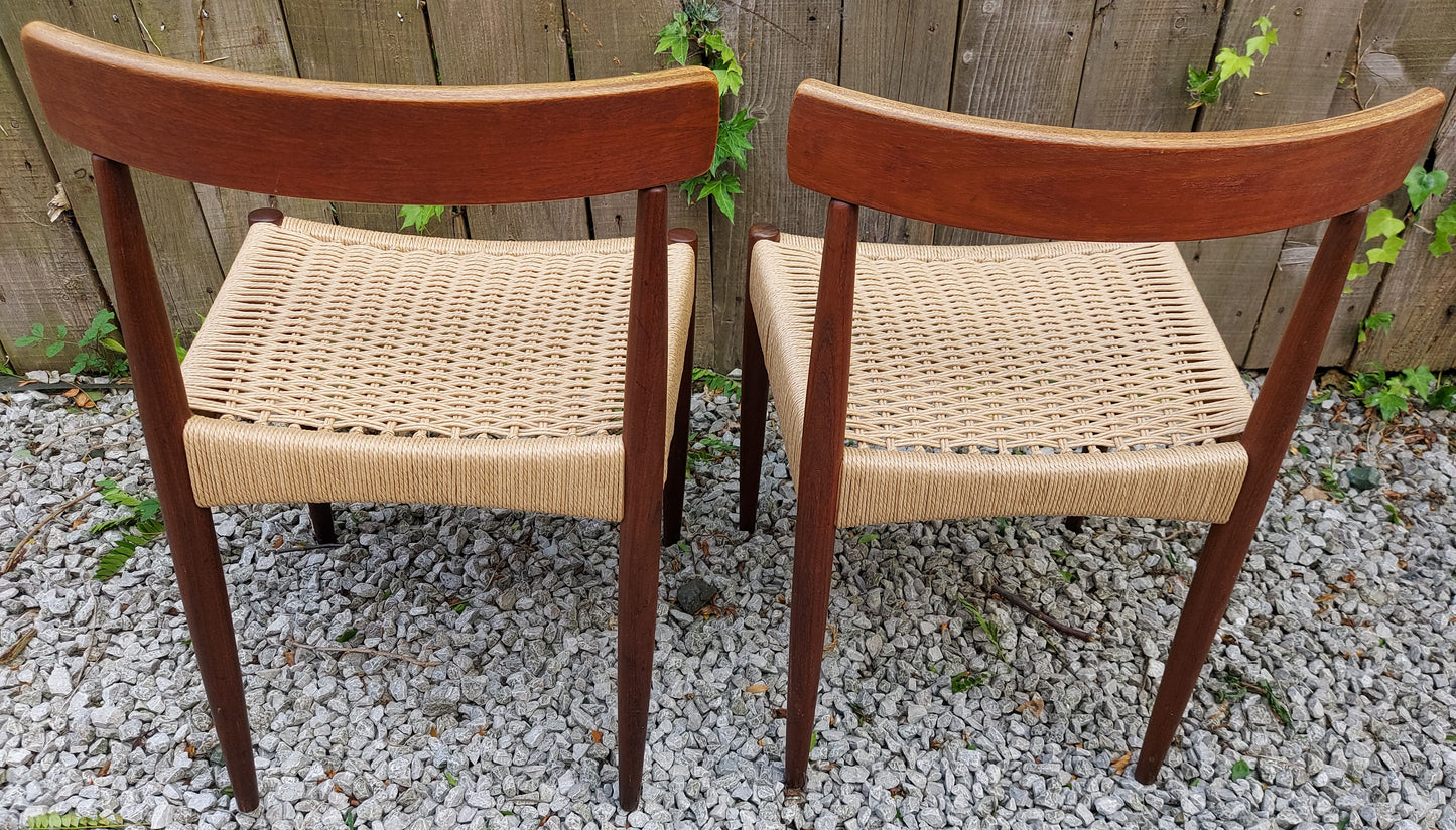 Mid Century Modern 2 MK200 Mogens Kold Corded chairs D
