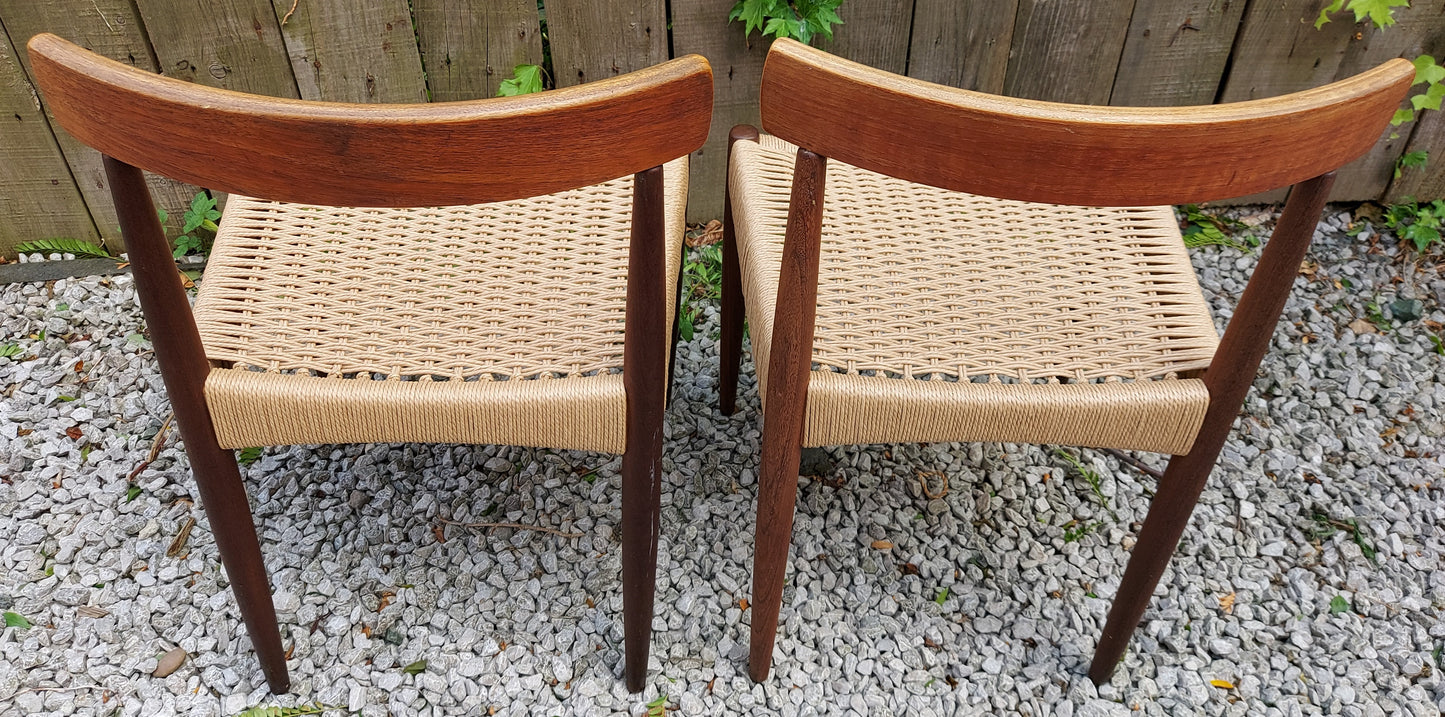 Mid Century Modern 2 MK200 Mogens Kold Corded chairs C