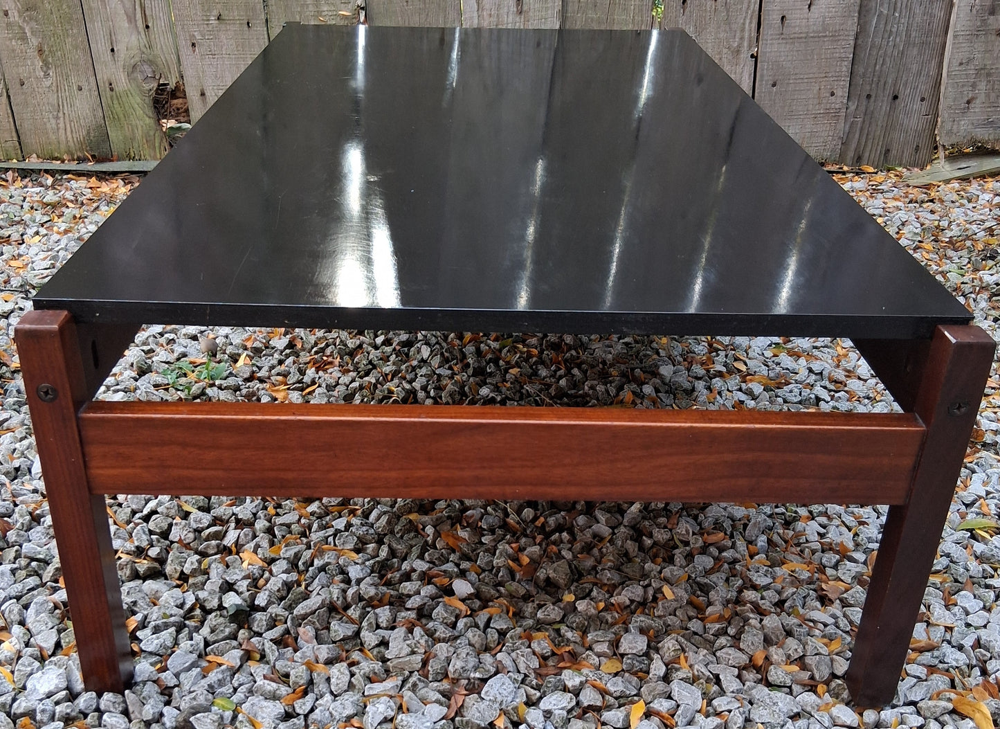 MCM Guy Rogers Rectangular Coffee Table Afromosia Black Laminate Coffee Table