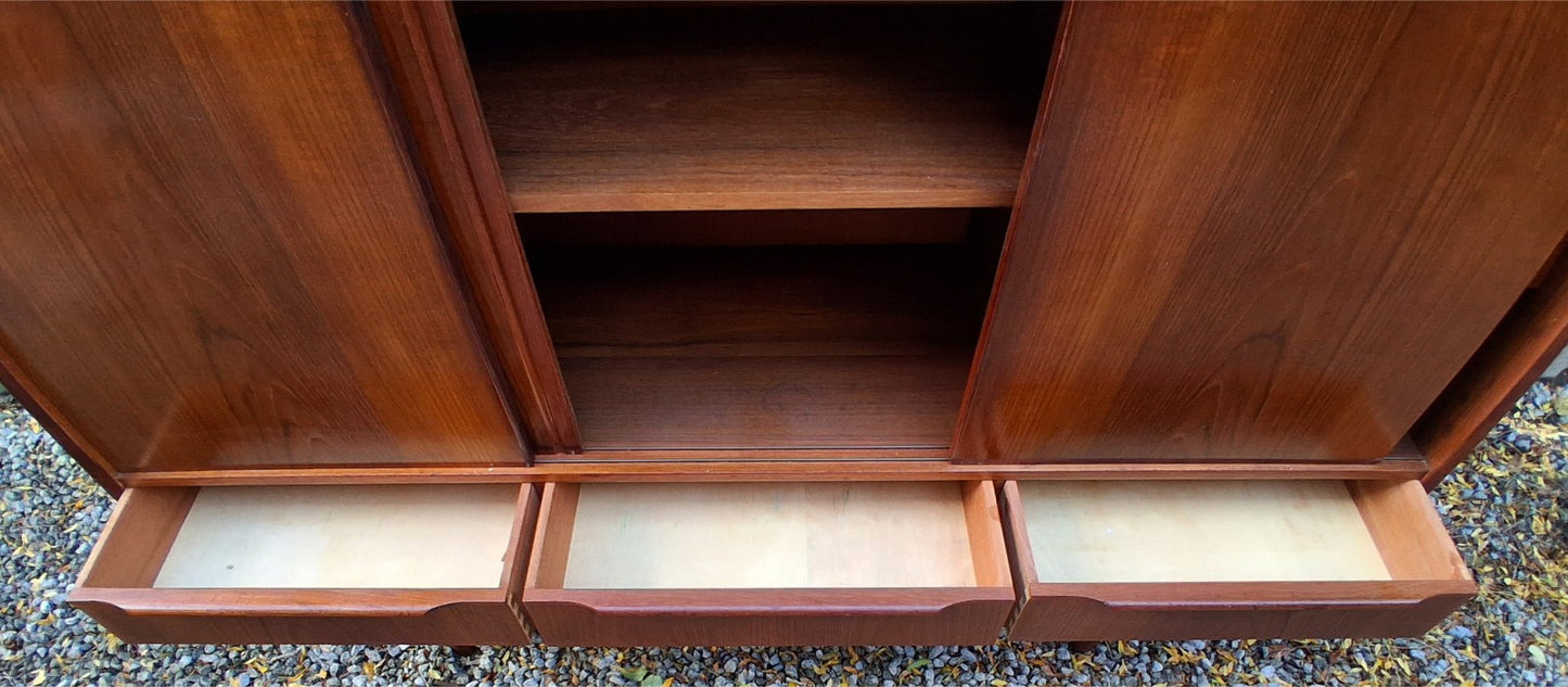 Mid Century Modern EW Bach Teak Highboard for Sejling Skabe