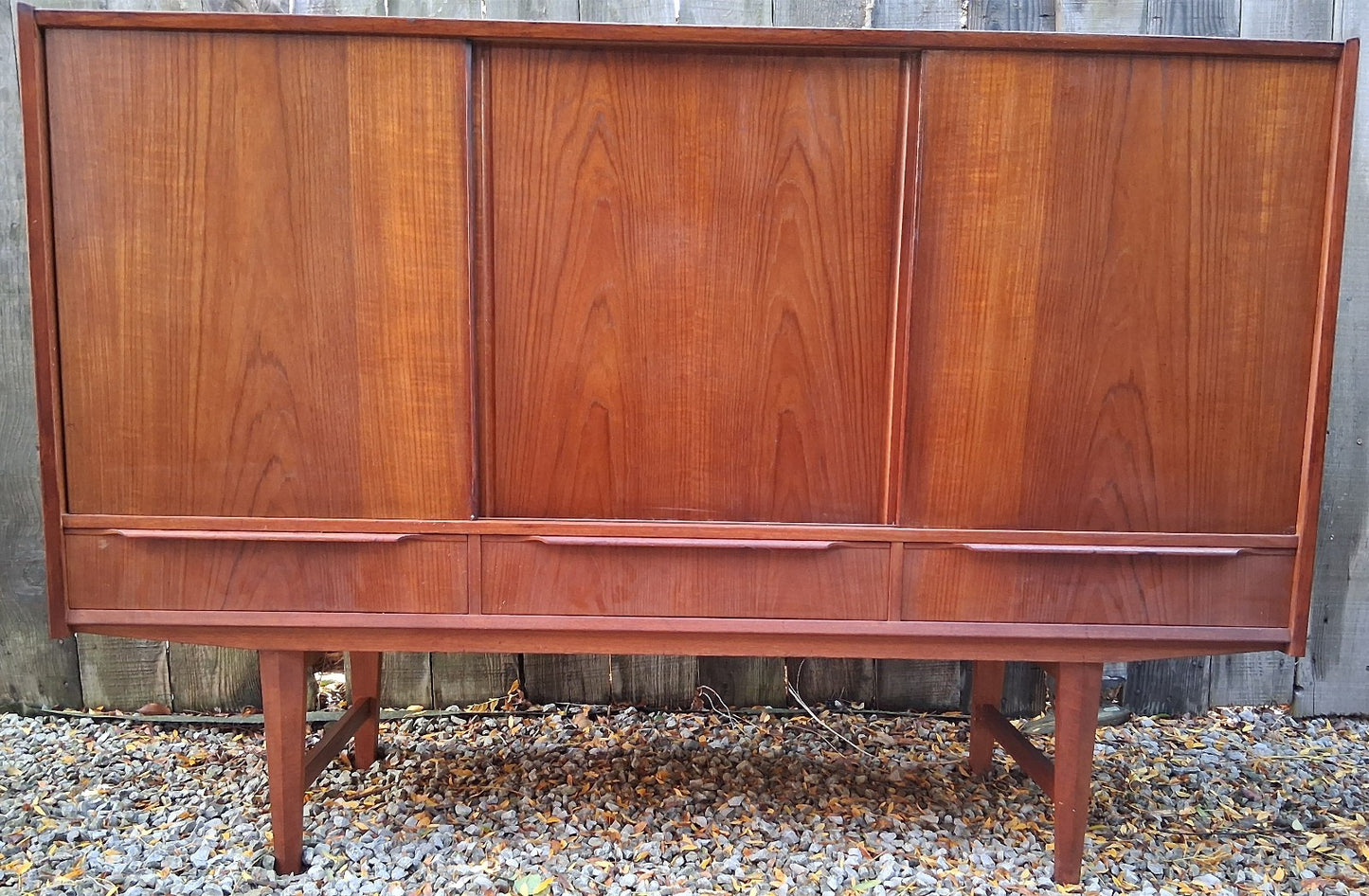 Mid Century Modern EW Bach Teak Highboard for Sejling Skabe