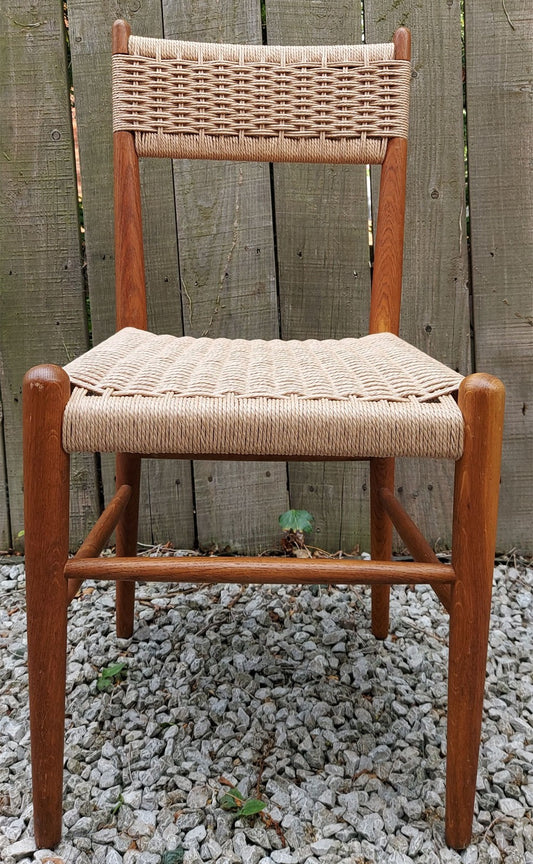 Mid Century Mod 2 Charlotte Perriand Style Dordogne Chair Robert Sentou rewoven