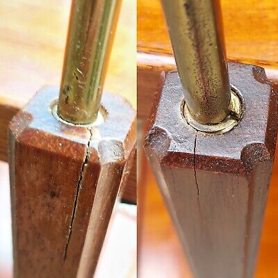 Mid Century Modern Teak Drinks Trolley Metal Handle Black