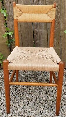 Mid Century Mod 4 Charlotte Perriand Style Dordogne Chair Robert Sentou rewoven