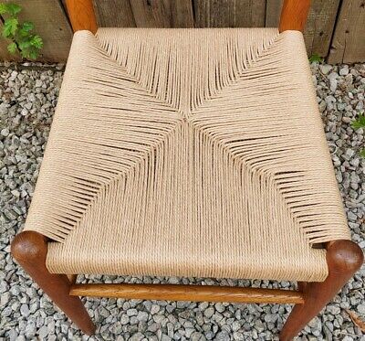 Mid Century Mod 4 Charlotte Perriand Style Dordogne Chair Robert Sentou rewoven