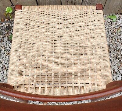 MCM 4 teak dining chairs Nils jonsson Troeds Garmi danish papercord