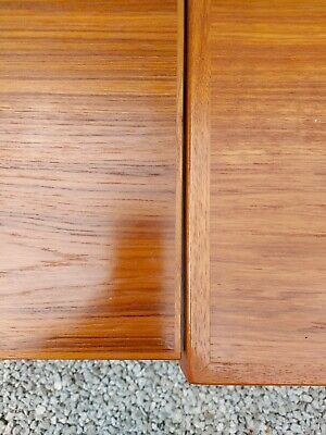 Mcm Extending Teak Table Rectangular angular legs