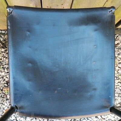 Mid century modern 3 Ladderax Chairs Black Seat Frame