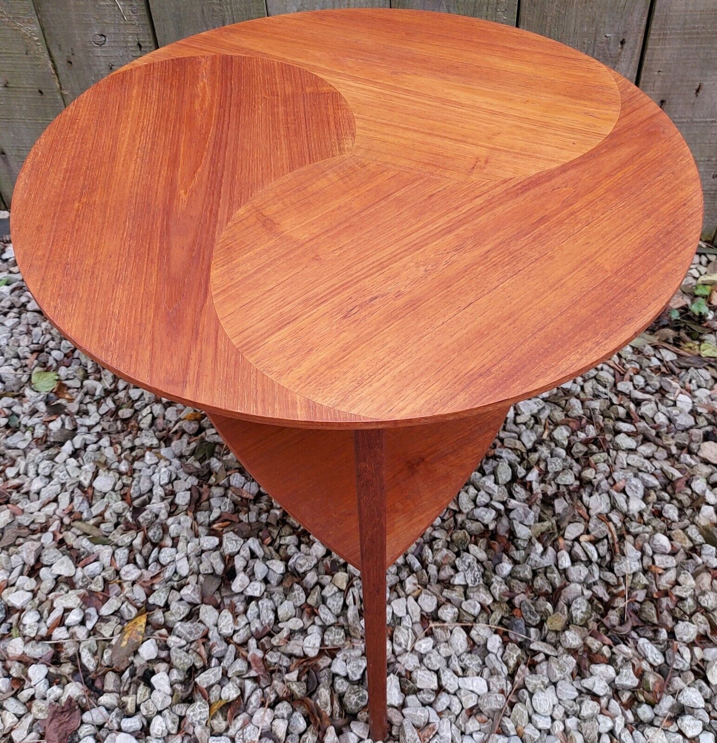 Mid Century Modern Teak Side table by Mobelintarsia